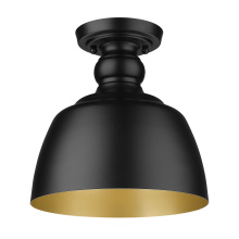 Golden Canada 0316-FM BLK - Wry Lighting Holmes 1-light Flush Mount in Matte Black